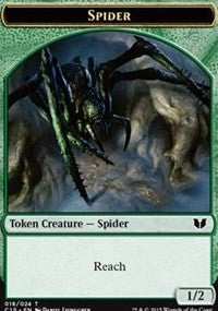 Spider // Wolf Double-Sided Token [Commander 2015 Tokens] | GnG Games