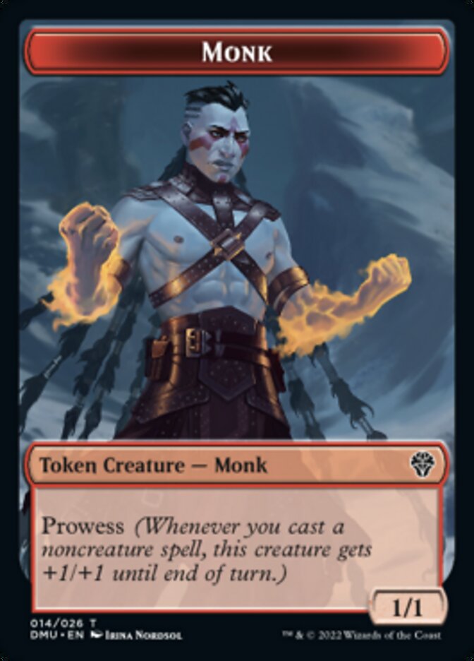 Monk Token [Dominaria United Tokens] | GnG Games