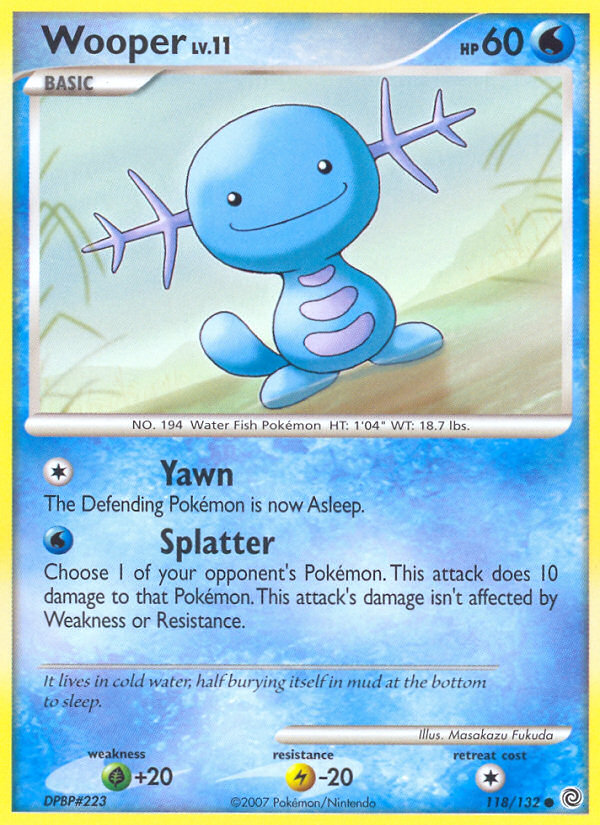 Wooper (118/132) [Diamond & Pearl: Secret Wonders] | GnG Games