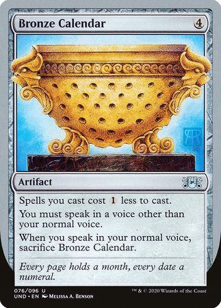 Bronze Calendar [Unsanctioned] | GnG Games