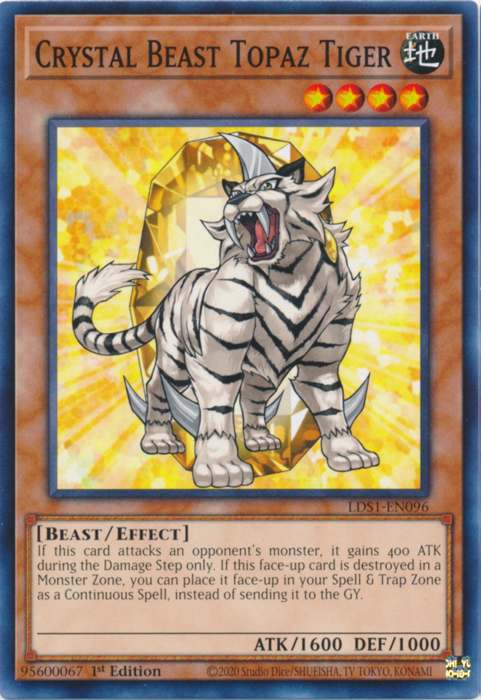 Crystal Beast Topaz Tiger [LDS1-EN096] Common | GnG Games