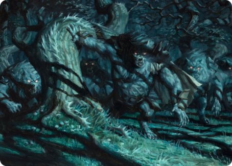 Unnatural Moonrise Art Card [Innistrad: Midnight Hunt Art Series] | GnG Games