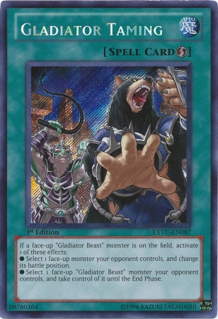 Gladiator Taming [EXVC-EN087] Secret Rare | GnG Games