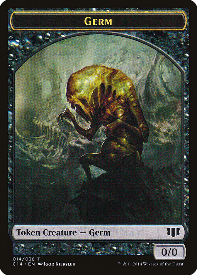 Germ // Zombie (016/036) Double-sided Token [Commander 2014 Tokens] | GnG Games