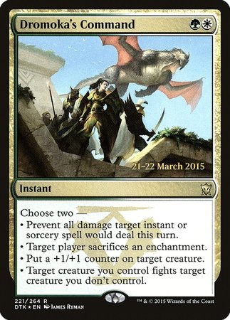 Dromoka's Command [Dragons of Tarkir Promos] | GnG Games