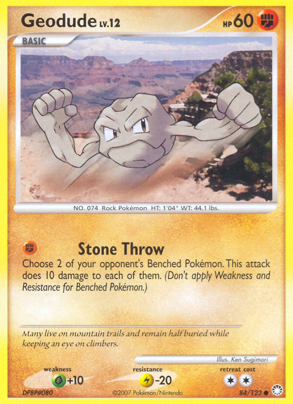 Geodude (84/123) [Diamond & Pearl: Mysterious Treasures] | GnG Games