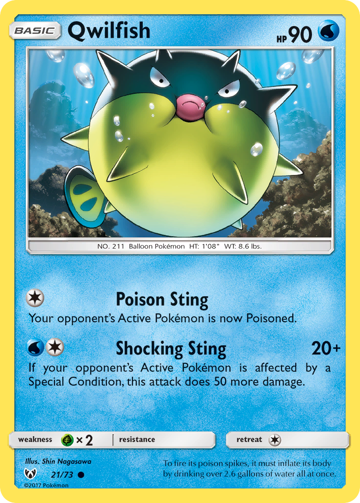 Qwilfish (21/73) [Sun & Moon: Shining Legends] | GnG Games