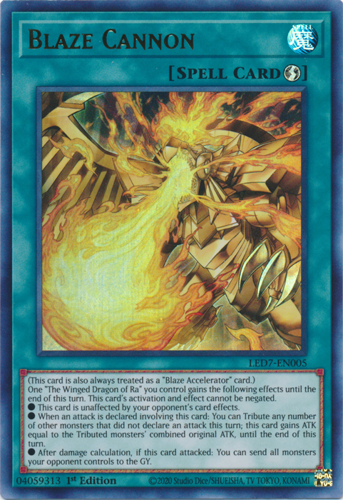 Blaze Cannon [LED7-EN005] Ultra Rare | GnG Games