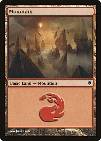 Mountain (243a) [Zendikar] | GnG Games