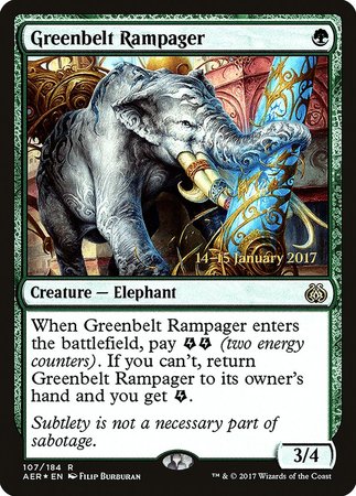 Greenbelt Rampager [Aether Revolt Promos] | GnG Games