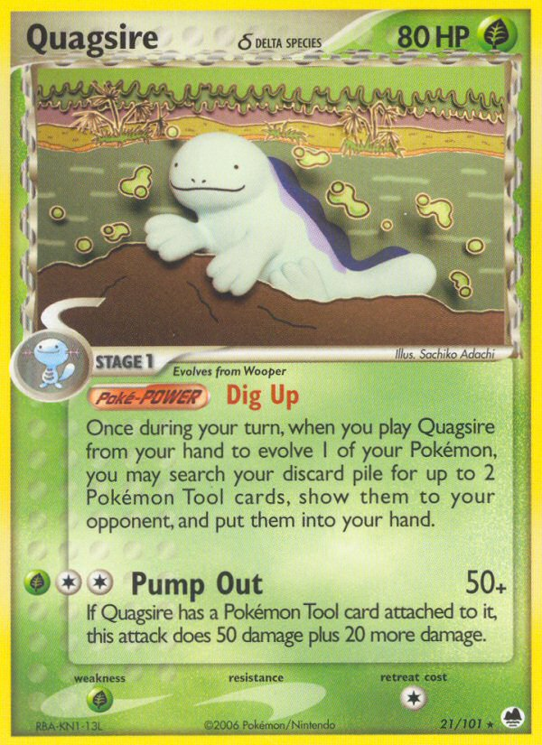 Quagsire (21/101) (Delta Species) [EX: Dragon Frontiers] | GnG Games