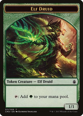 Elf Druid Token (011) [Commander Anthology Tokens] | GnG Games