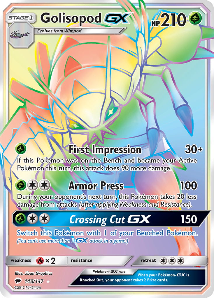 Golisopod GX (148/147) [Sun & Moon: Burning Shadows] | GnG Games