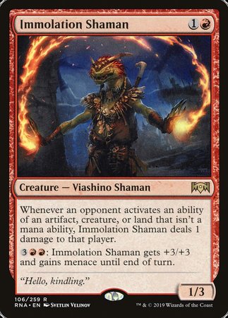 Immolation Shaman [Ravnica Allegiance] | GnG Games