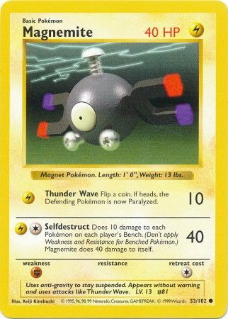 Magnemite (53/102) [Base Set Shadowless Unlimited] | GnG Games