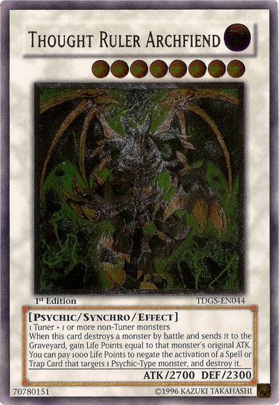 Thought Ruler Archfiend (UTR) [TDGS-EN044] Ultimate Rare | GnG Games