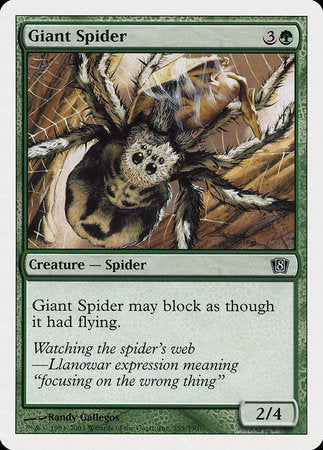 Giant Spider [Eighth Edition] | GnG Games