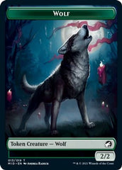 Rhino // Wolf Double-sided Token [Innistrad: Midnight Hunt Commander] | GnG Games