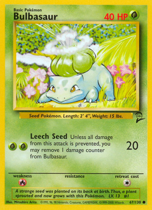 Bulbasaur (67/130) [Base Set 2] | GnG Games