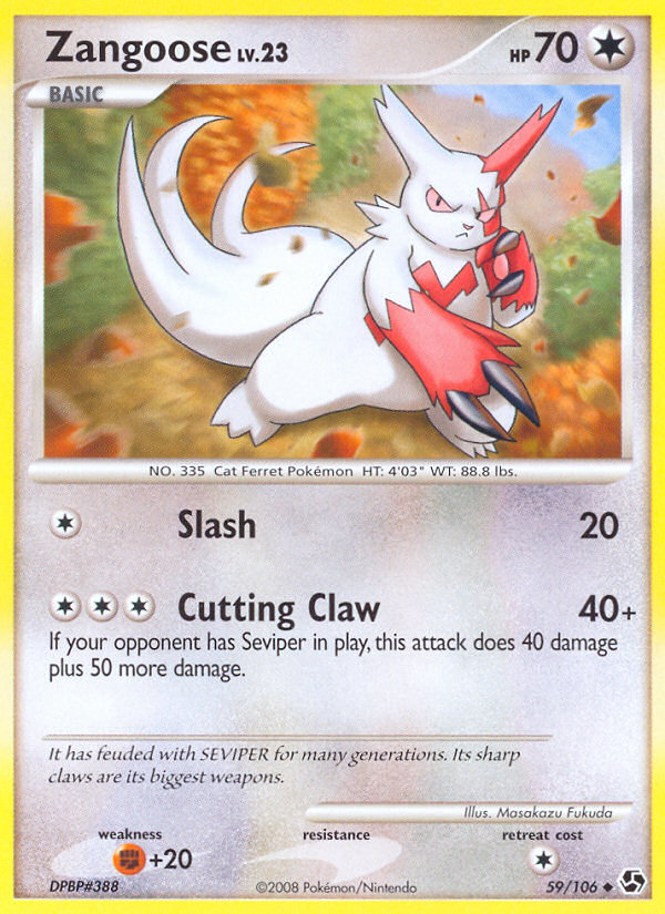 Zangoose (59/106) [Diamond & Pearl: Great Encounters] | GnG Games