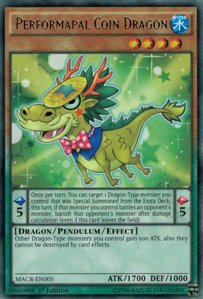 Performapal Coin Dragon [MACR-EN005] Rare | GnG Games