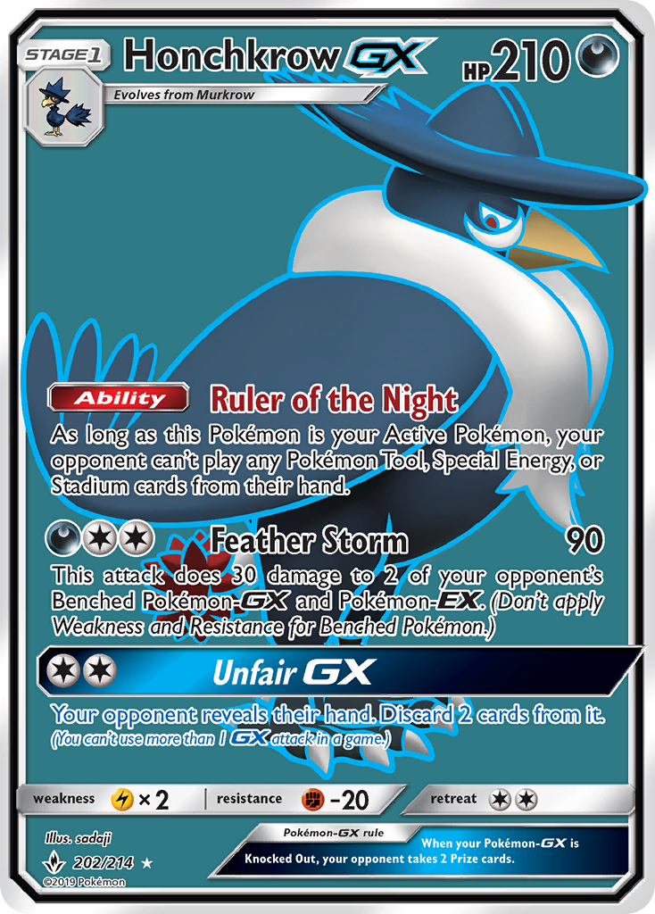 Honchkrow GX (202/214) [Sun & Moon: Unbroken Bonds] | GnG Games