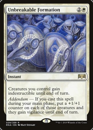 Unbreakable Formation [Ravnica Allegiance] | GnG Games