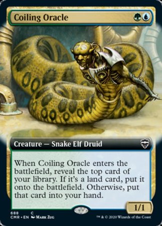 Coiling Oracle (Extended Art) [Commander Legends] | GnG Games