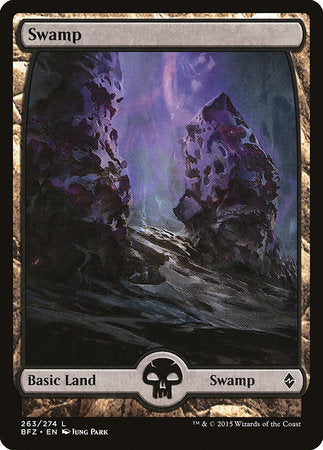 Swamp (263) - Full Art [Battle for Zendikar] | GnG Games