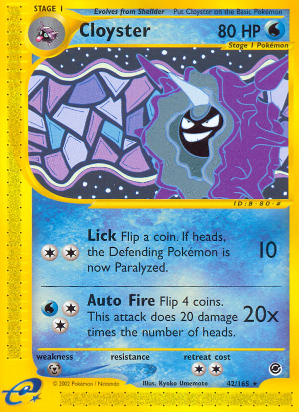 Cloyster (42/165) [Expedition: Base Set] | GnG Games