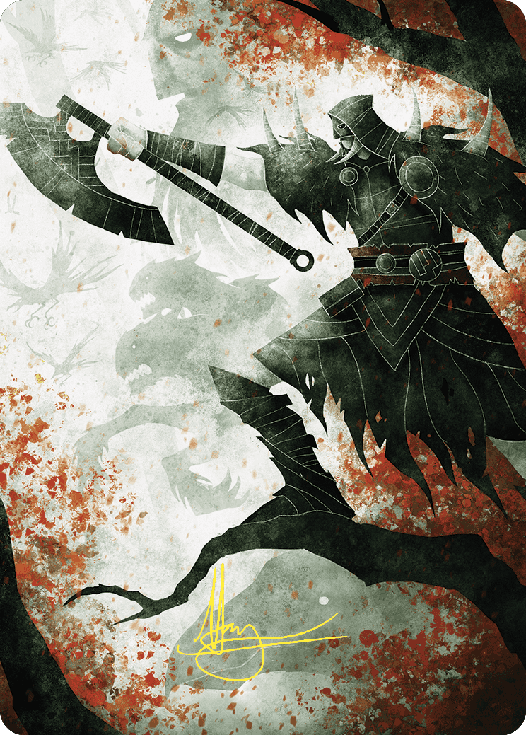 Garruk's Uprising Art Card (Gold-Stamped Signature) [Wilds of Eldraine Art Series] | GnG Games