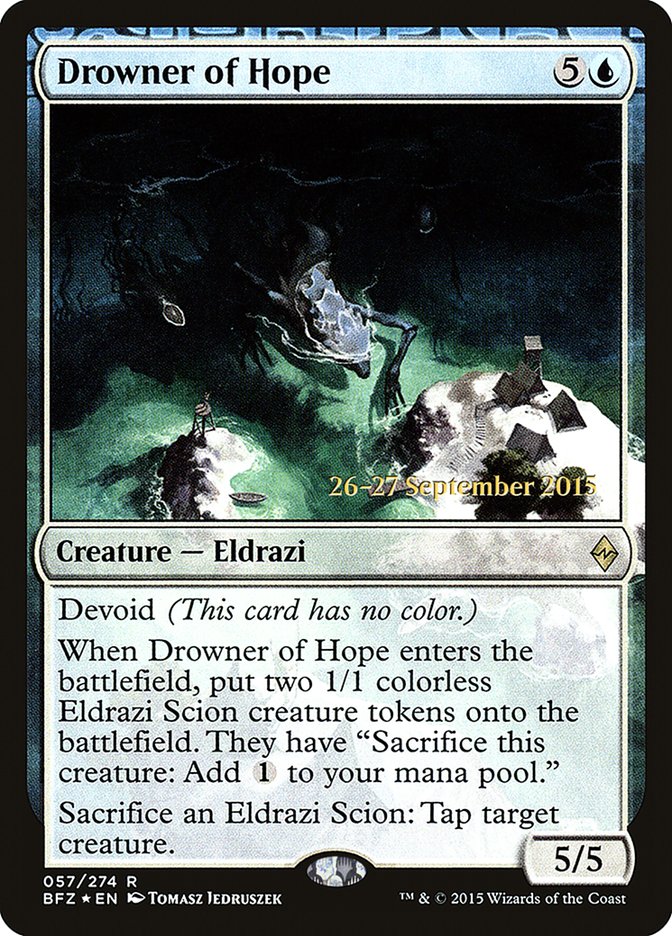 Drowner of Hope  [Battle for Zendikar Prerelease Promos] | GnG Games