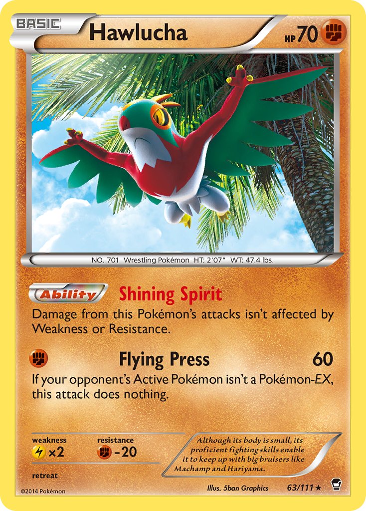 Hawlucha (63/111) (Cosmos Holo) (Blister Exclusive) [XY: Furious Fists] | GnG Games