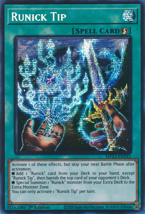 Runick Tip [MP23-EN241] Prismatic Secret Rare | GnG Games