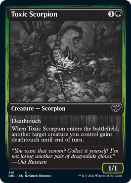 Toxic Scorpion [Innistrad: Double Feature] | GnG Games