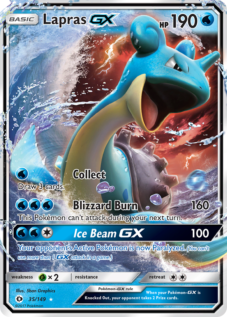 Lapras GX (35/149) [Sun & Moon: Base Set] | GnG Games