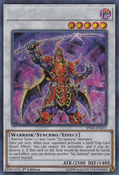 Legendary Six Samurai - Shi En [SPWA-EN011] Secret Rare | GnG Games