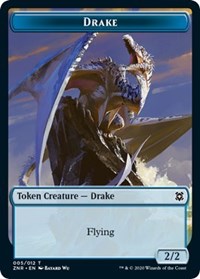 Drake // Plant Double-sided Token [Zendikar Rising Tokens] | GnG Games