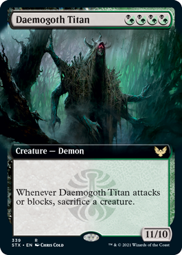 Daemogoth Titan (Extended) [Strixhaven: School of Mages] | GnG Games