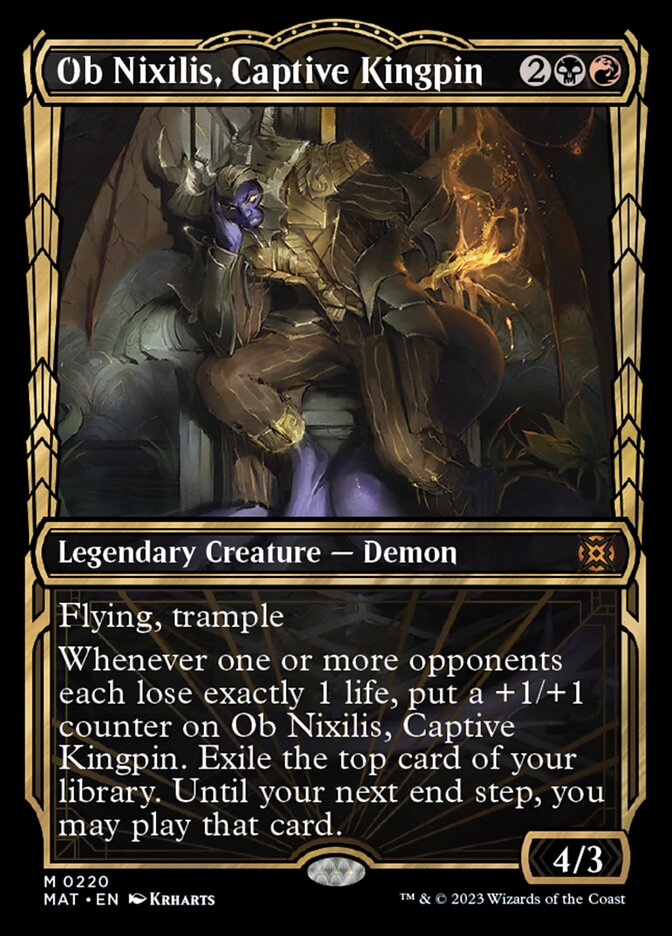 Ob Nixilis, Captive Kingpin (Showcase Halo Foil) [March of the Machine: The Aftermath] | GnG Games