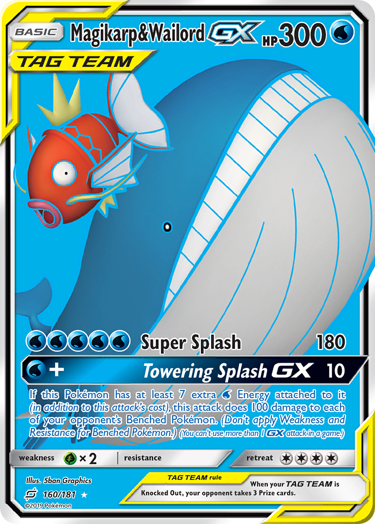 Magikarp & Wailord GX (160/181) [Sun & Moon: Team Up] | GnG Games