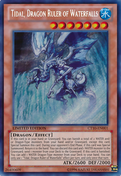 Tidal, Dragon Ruler of Waterfalls [CT10-EN001] Secret Rare | GnG Games