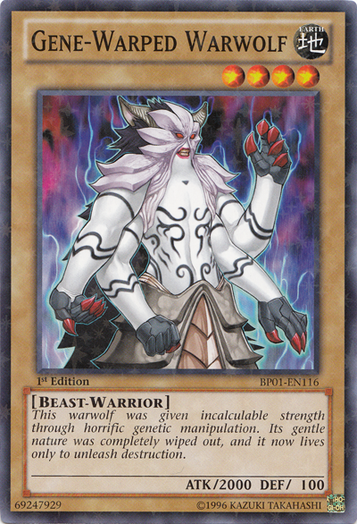 Gene-Warped Warwolf [BP01-EN116] Starfoil Rare | GnG Games