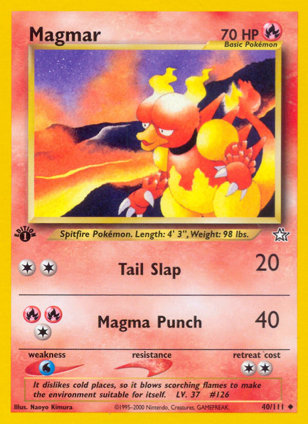 Magmar (40/111) [Neo Genesis 1st Edition] | GnG Games