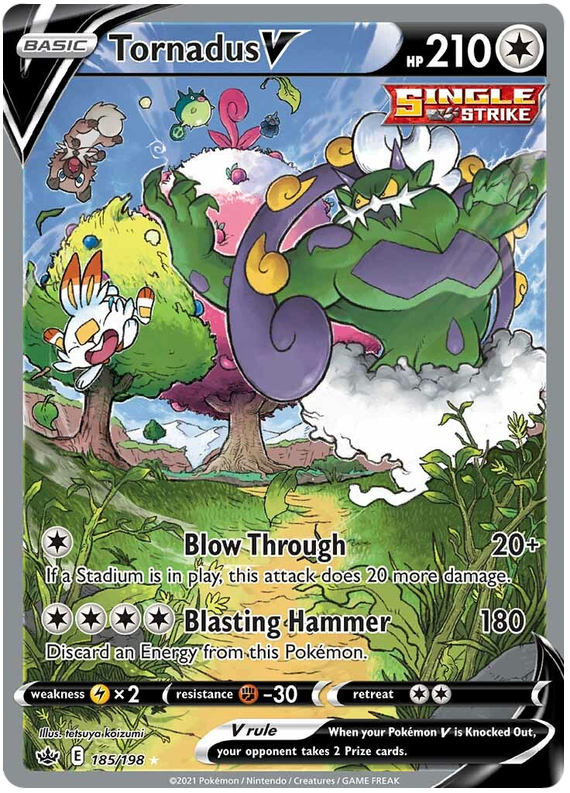 Tornadus V (185/198) [Sword & Shield: Chilling Reign] | GnG Games