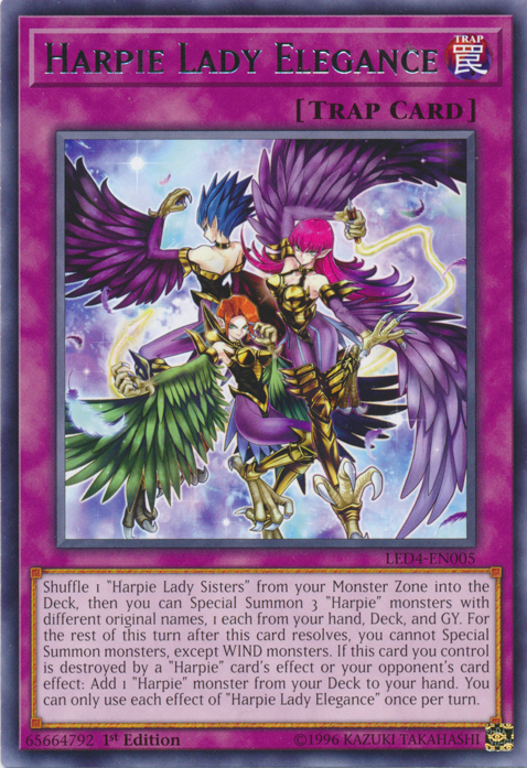 Harpie Lady Elegance [LED4-EN005] Rare | GnG Games