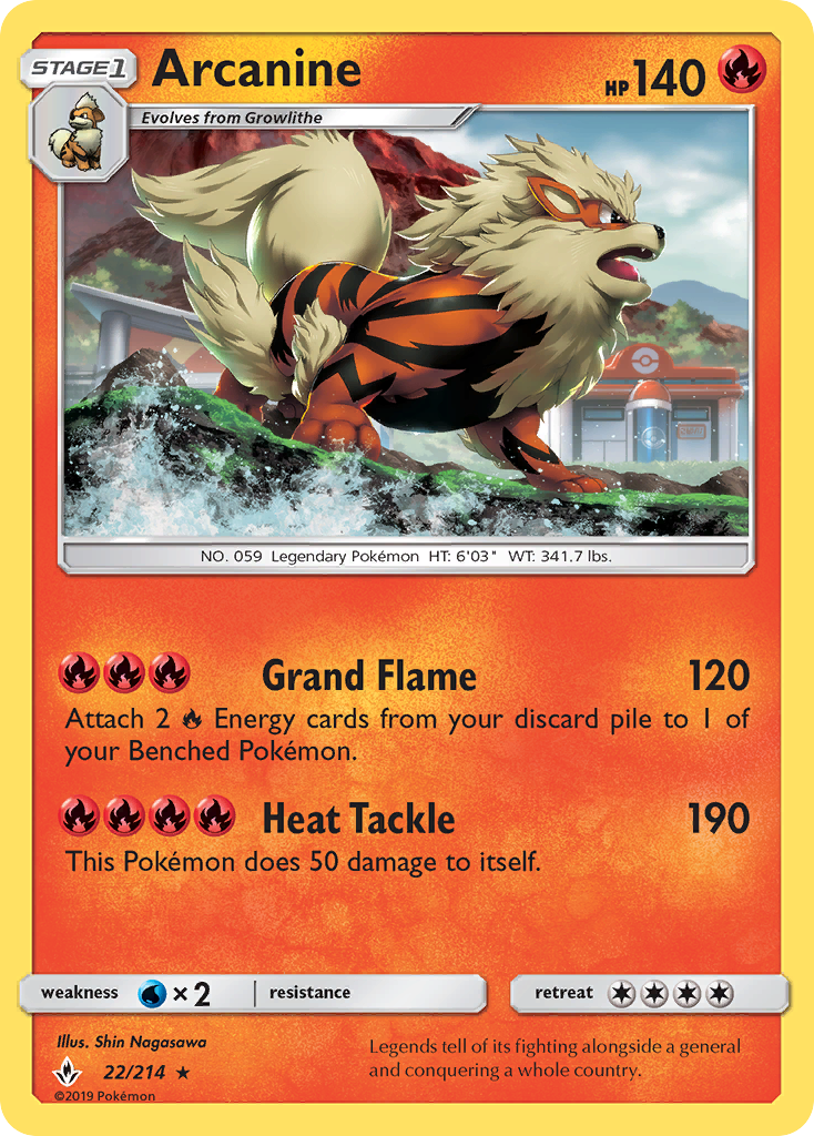 Arcanine (22/214) [Sun & Moon: Unbroken Bonds] | GnG Games