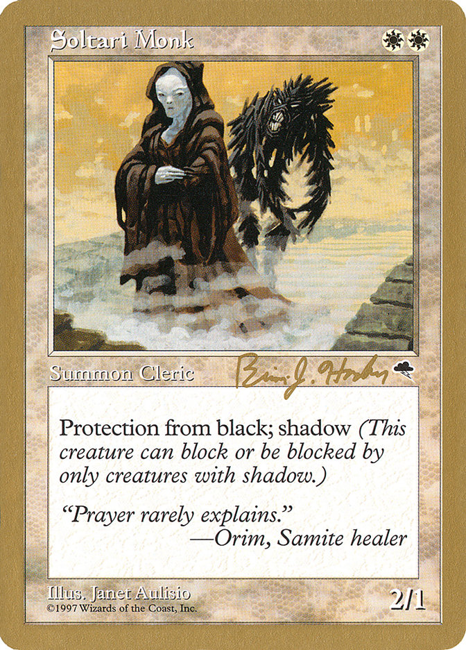 Soltari Monk (Brian Hacker) [World Championship Decks 1998] | GnG Games