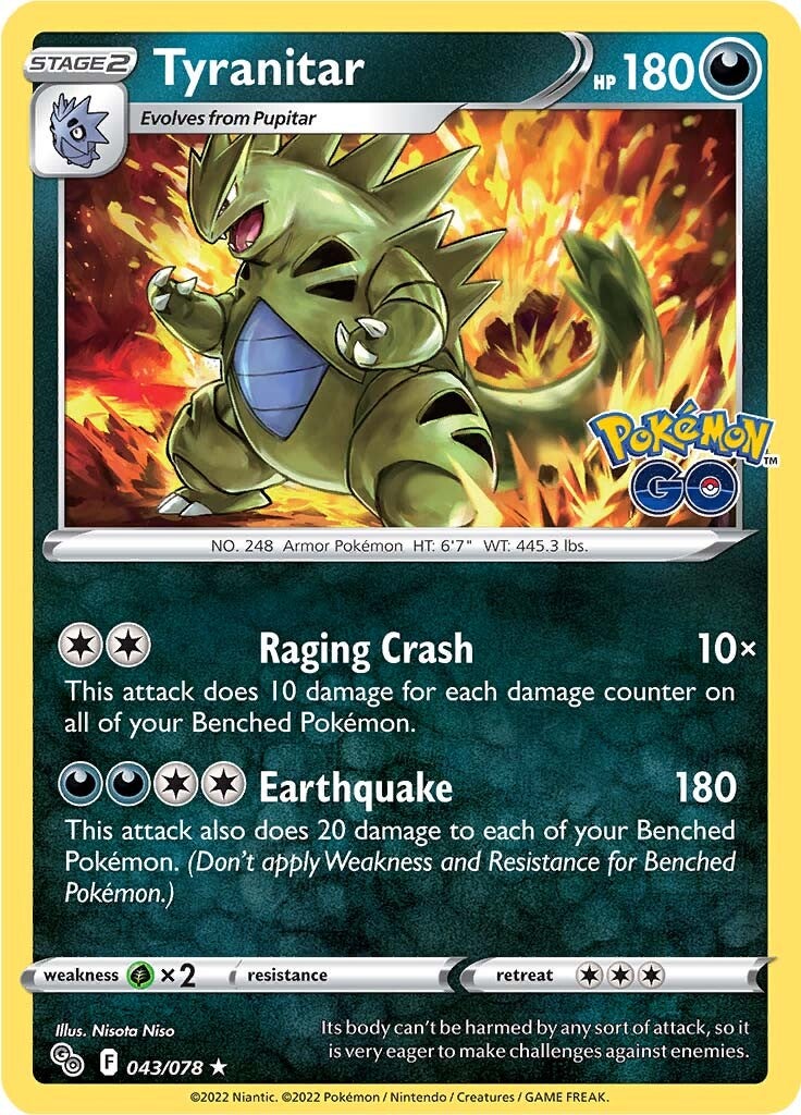 Tyranitar (043/078) [Pokémon GO] | GnG Games