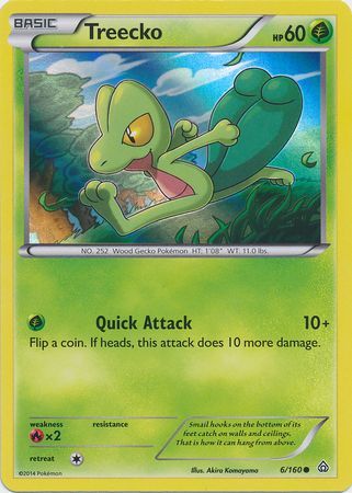 Treecko (6/160) (Sheen Holo) [XY: Primal Clash] | GnG Games